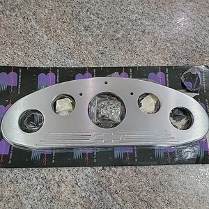 NOS ... NEW .....1934 1935 Chevy 5 GAUGE DASH INSERT BILLET ALUMINUM NOS - Picture 1 of 11