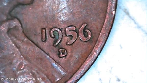 RARO 1956 DDO Wheat Super Heavy Strike On "56" con llanta "L" RPM error #775! - Imagen 1 de 8