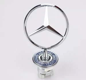 Front Hood Ornament Standing Star Emblem Fits for Mercedes Benz CLK C E S Badge - Bild 1 von 8