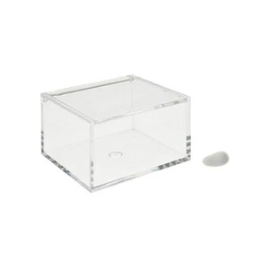 6X Scatola plexiglass portaconfetti 10x10x6 cm BOMBONIERA 0XAS - Foto 1 di 1
