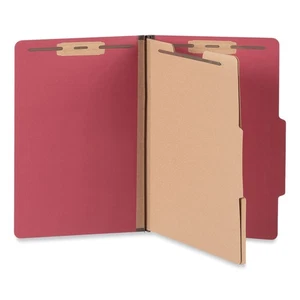 Universal 10313 6 Sec Classification Folders - Legal Ruby Red (10/Box) New - Imagen 1 de 4