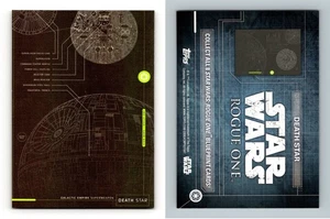Death Star - Star Wars Rogue One Series 1 Topps 2016 Blueprints Trading Card - Picture 1 of 1