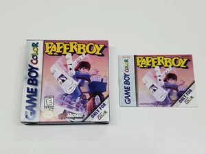 Caja de color y manual auténtica de Nintendo Game Boy de segunda impresión de Paperboy * - Imagen 1 de 15