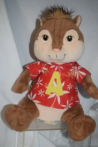 Alvin & Chipmunks BAB Plush Alvin Stuffed Animal Red Hawaiian Shirt - Picture 1 of 6