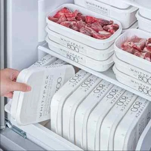 Refrigerator Storage Food White Containers Fresh Box Containers - Picture 1 of 10