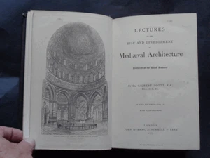 LECTURES ON THE RISE & DEVELOPMENT OF MEDIAEVAL ARCHITECTURE by G. Scott 1879. - Picture 1 of 12
