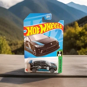 HOT WHEELS CAR.. JAGUAR 1 PACE eTROPHY .. GREEN SPEED.. 9 OF 10 .. CARD #158 - Picture 1 of 4