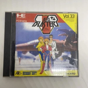 Aero Blasters Hu-Card Hudson NEC PC Engine Retro Shooter Game Japan Import Rare - Picture 1 of 6