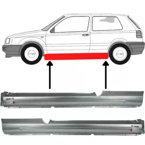 2x Schweller Reparaturblech links und rechts für VW Golf III 91-97 3 Tür GTi - Bild 1 von 3