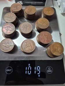 Aust 1 Penny Roo's, 1 Kg, 108 coins, Bulk - Picture 1 of 3