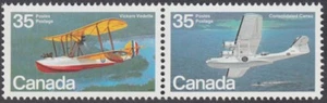 Canada - #846a Aircraft - Flying Boats Se-tenant Pair - MNH - Picture 1 of 1