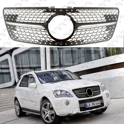 Car Front Racing Facelift Grill For Mercedes-Benz W164 ML350/450/550 2009-2011 - Image 1 of 4
