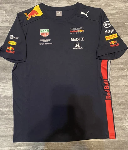 Puma Red Bull Mobil 1 Racing T Shirt Jersey Sz Youth XXL Aston Martin Tag Heuer Cover