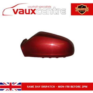 Vauxhall Astra H N/S 2GU 50C Pomegranate Red Passenger Painted Door Mirror Cover - Picture 1 of 2