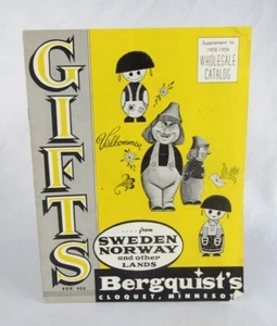 Vintage Bergquist 1958-59 Norway Sweden Illustrated Gift Catalog - Picture 1 of 6