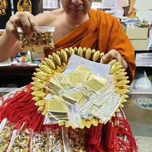 Thailand Temple Bless Safety Scripture Buddha God Card Bring Fortune Good Lu _yi - Zdjęcie 1 z 6