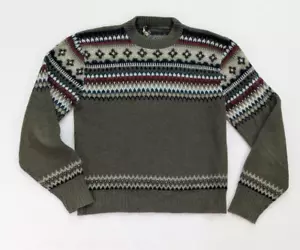Orlon by Campus Vintage Men's Sweater Green Pullover Size M/L Crewneck - Picture 1 of 11