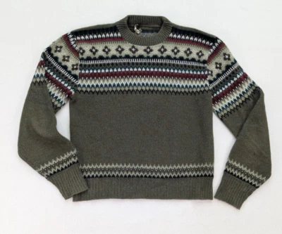 Orlon by Campus Vintage Men's Sweater Green Pullover Size M/L Crewneck - Image 1 of 4