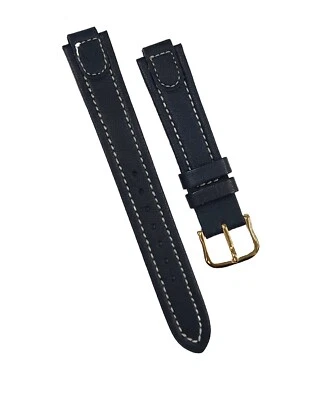 Original Seiko Levante Maritime3Y00-0090 Navy Blue Leather 9mm Band Strap WEZ06G - Image 1 of 4