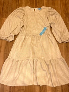 Draper James RSVP Puffärmel Stufenkleid - Größe S - neu mit Etikett - UVP 78 $ - Bild 1 von 8