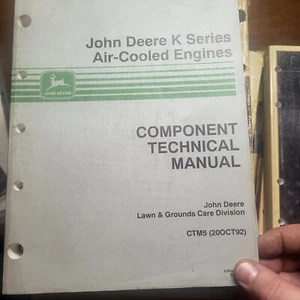 JOHN DEERE K Series Air-Cooled Engines Component Technical Manual  CTM5 20oct92 - Picture 1 of 2