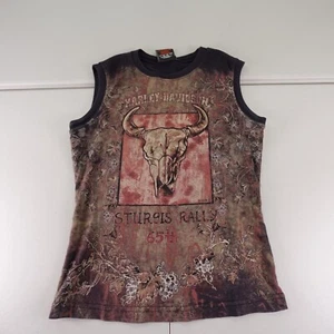 Harley Davidson Damen ärmelloses T-Shirt 65th Anniversary Sturges Rally Gr. S - Bild 1 von 8