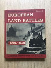 THE MILITARY HISTORY WORLD WAR II BY TREVOR DUPUY VOL. 1 EURO LAND BATTLES 1939