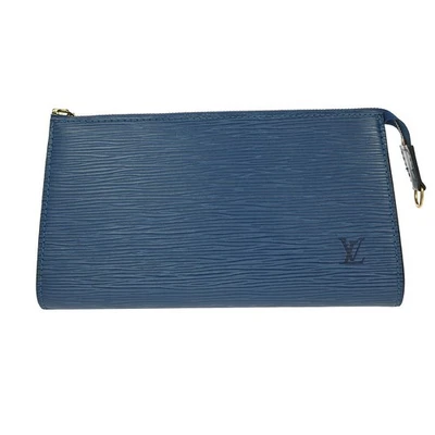 BOLSO DE MANO LOUIS VUITTON AZUL EPI POCHETTE ACCESORIOS 21 M52955 AR0978 YQ03528 Foto 1 de 4