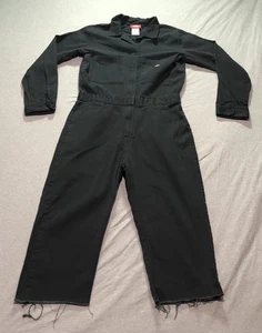 Dickies Coverall Jumpsuit Men's Medium 31x17 Long Sleeve Workwear Mechanic Blue - Picture 1 of 15
