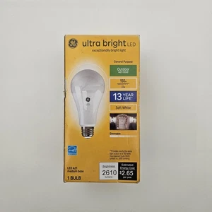 GE ultra bright LED A21 Light Bulb, 22 watts, 2610 lumens, Dimmable, Daylight - Picture 1 of 7