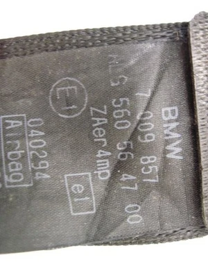 Seat Belt BMW 323i 325i 330i 328i 2000 00 01 02 03 04 05 06 Driver BLACK 697172 Foto 1 de 4