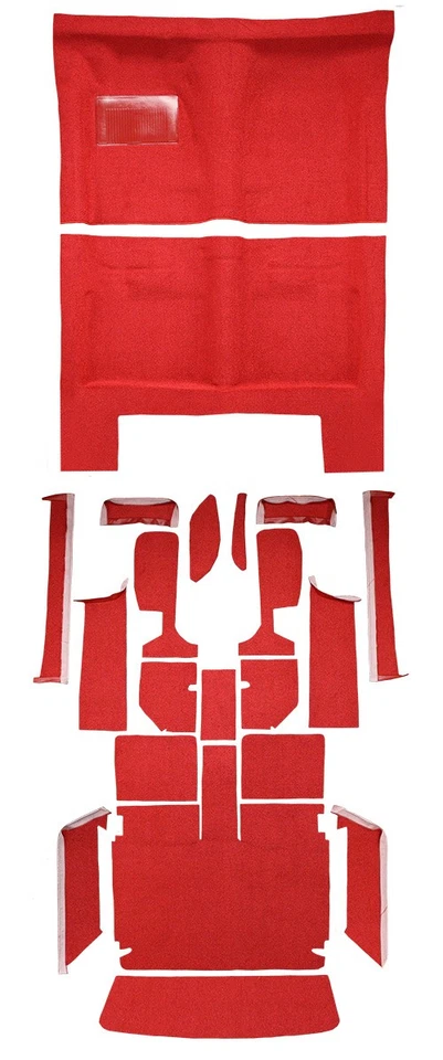 Dodge Charger 1966 repuesto de alfombra - bucle - completo | se adapta a: automático, completo Foto 1 de 4