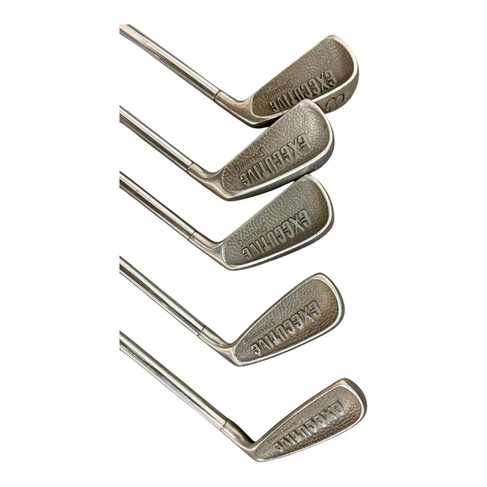 Juego de palos de golf ejecutivos Spalding vintage - 5 hierros (3, 5, 6, 8, D) - años 70/80 Foto 1 de 4