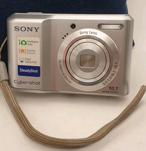 Sony Cyber-Shot DSC-S1900 Silber 10.1MP Kamera FUNKTIONIERT, SD-Karte 8gb - Bild 1 von 19