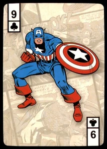 Tarjetas de póker Marvel Capitán América 2013 Capitán América inglés #9 de clubes - Imagen 1 de 2