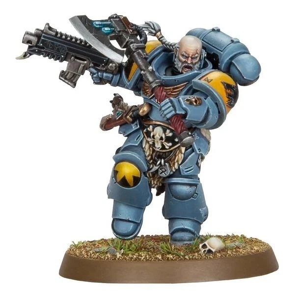 Fuera de existencia Haldor Icepelt Warhammer 40K Lobos Espaciales Lobo Guardia Líder de batalla con hacha  Foto 1 de 2