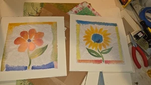 ALFRED GOCKEL~2013 LITHOGRAPH floral ~10”x10”UNFRAMED - Picture 1 of 5