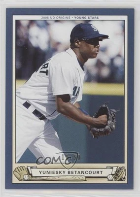2005 Upper Deck Origins Young Stars Blue /50 Yuniesky Betancourt #216 Rookie RC - Image 1 of 2
