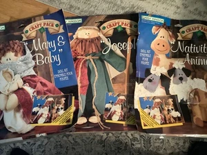 Daisy Kingdom Bastelsets Set „Maria & Baby“ „Joseph“ & „Krippentiere“ - Bild 1 von 9