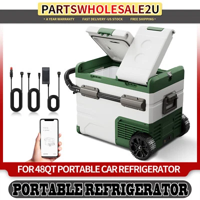 Nuevo 48 cuartos portátil coche refrigerador refrigerador congelador con control de aplicación 12V Foto 1 de 4