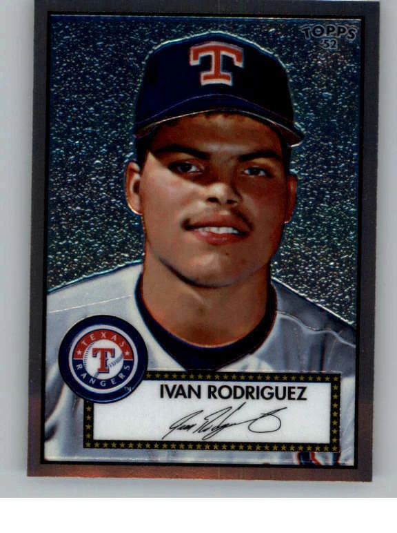2006 Topps '52 Debut Flashbacks Chrome #DF20 Ivan Rodriguez 1952 (ref 140573) - Image 1 of 2