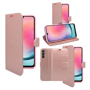 Funda protectora de cuero PU abatible folio tipo billetera para Samsung Galaxy A25 5G - Imagen 1 de 48