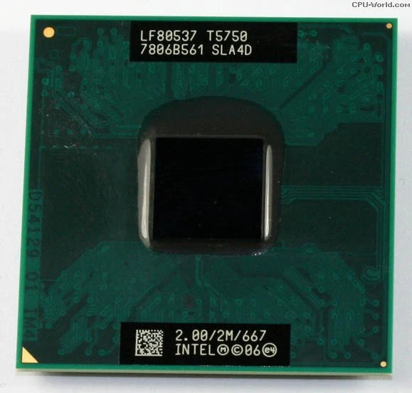 CPU Intel Dual Core Duo Mobile T5750 - SLA4D Processor for Lenovo THINKPAD R61i - Image 1 of 1
