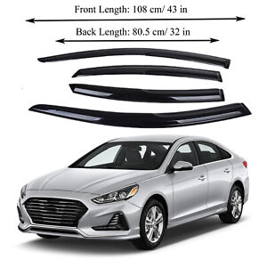 Fits for HYUNDAI SONATA 15-19 Acrylic Window Visor Sun Rain Deflector Guard