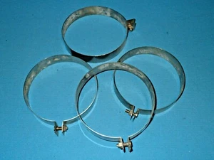 4x Abrazaderas de acero inoxidable para 10L, 8L o 12L de largo, § - Imagen 1 de 2