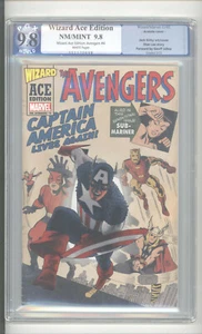 WIZARD ACE EDITION AVENGERS #4 PGX 9.8 "ACETATE COVER" - Picture 1 of 1