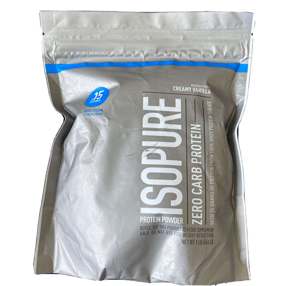 Isopure, Zero Carb 100% Whey Protein Isolate, 25g Protein Powder, Creamy Vanilla