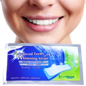 28 Tiras 14 Días Suministro Tiras Blanqueadoras Dientes Hogar Blanqueamiento Blanco Avanzado - Imagen 1 de 3