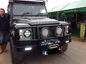 land rover defender crystal clear LED Side Light Kit 10 Piece fog reverse E mark - Picture 1 of 8