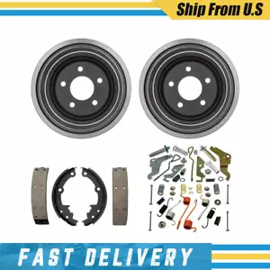Fits 1986 Cadillac Commercial Rear Drums Brake Shoes & Hardware Spring Kit - Picture 1 of 7